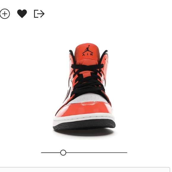 Nike Jordan 1 Mids | PATENT leather Turf Orange SE | M9.5/W11 - Picture 5 of 10